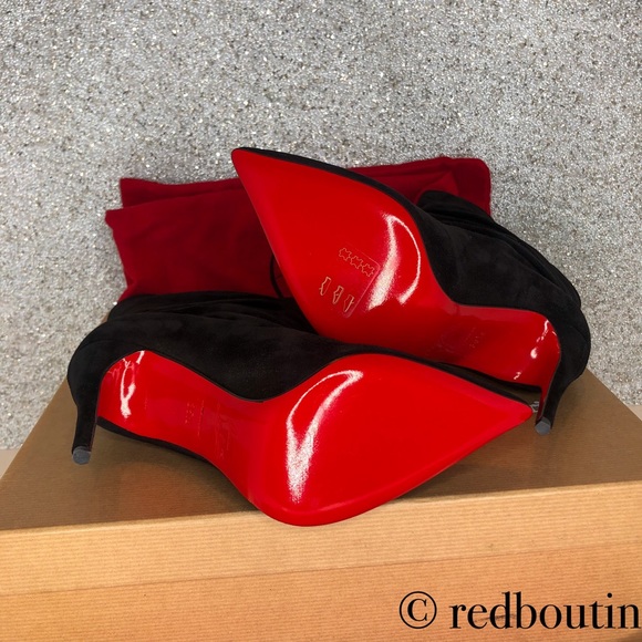 👠SOLD Christian Louboutin Ishtar 100mm suede boot - Picture 6 of 8